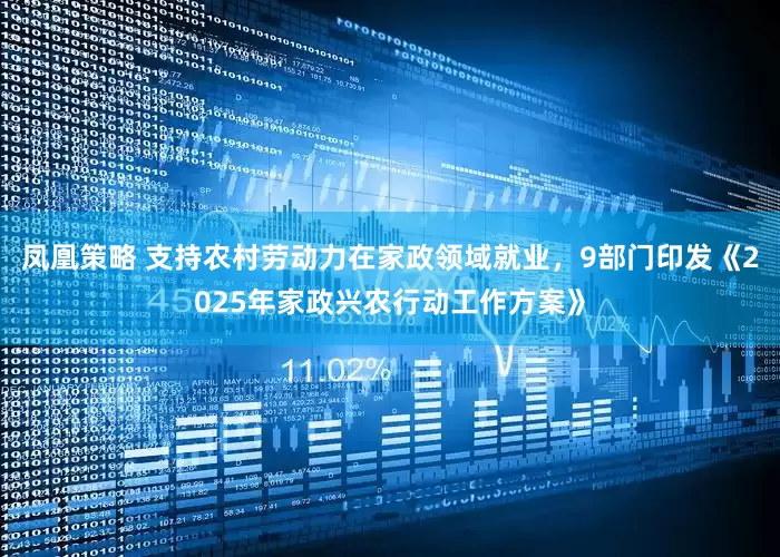 凤凰策略 支持农村劳动力在家政领域就业，9部门印发《2025年家政兴农行动工作方案》